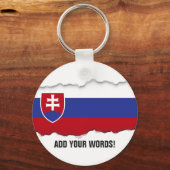 Slowaakse vlag sleutelhanger (Voorkant)