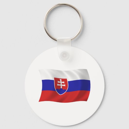 Slowaakse Vlag Sleutelhanger (Voorkant)