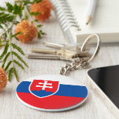 Slowaakse vlag sleutelhanger (Zijkant)