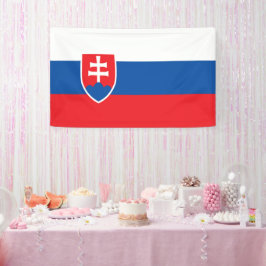 Slowaakse vlag spandoek
