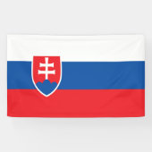 Slowaakse vlag spandoek (Horizontaal)