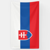 Slowaakse vlag spandoek (Verticaal)