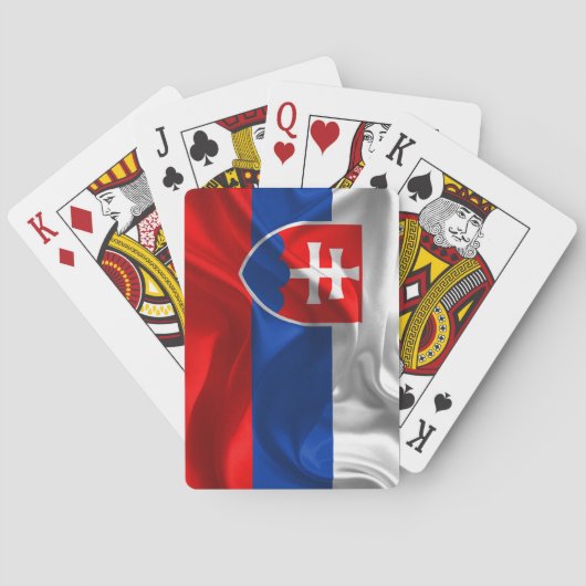 Slowaakse vlag speelkaarten (Achterkant)
