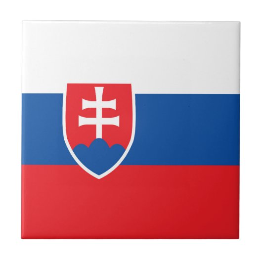Slowaakse vlag tegeltje (Voorkant)