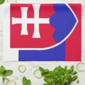 Slowaakse vlag theedoek (Gevouwen)