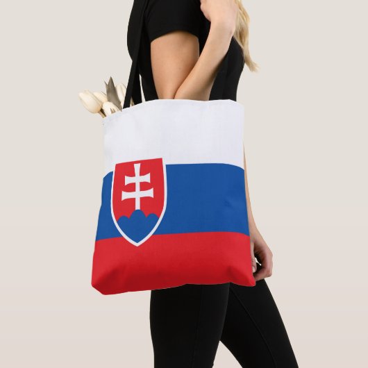 Slowaakse vlag tote bag (Dichtbij)