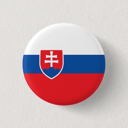 Slowaakse vlag, Vlag van Slowakije Ronde Button 3,2 Cm (Voorkant)