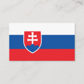 Slowaakse vlag, Vlag van Slowakije Visitekaartje (Voorkant)