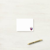 Slowaakse vlaggen post-it® notes (Op bureau)