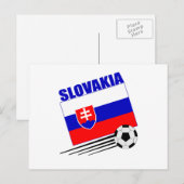 Slowaakse voetbalteam briefkaart (Voorkant / Achterkant)