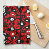 Slowaakse volkskunst theedoek (Quarter Fold)