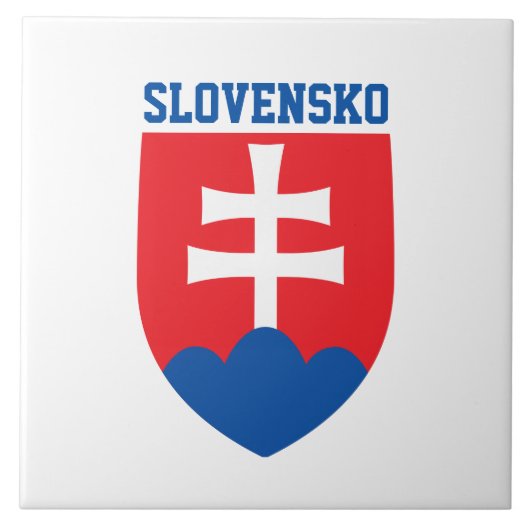 Slowaakse wapenmantel tegeltje (Voorkant)