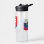 Slowaakse wapenmunt, vlag, Slowakije Waterfles (Links)