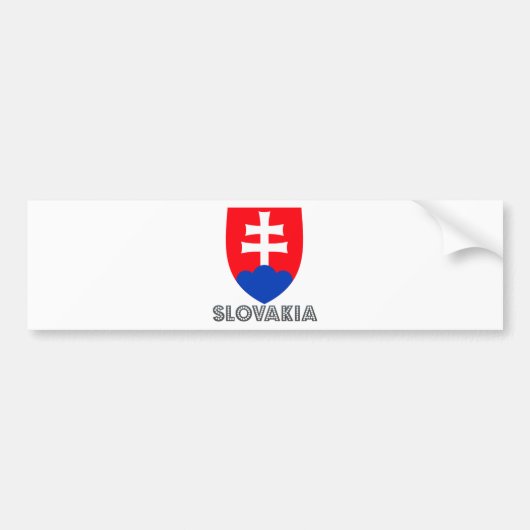 Slowaakse wapenstilstand bumpersticker (Voorkant)
