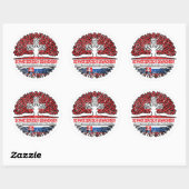 Slowakei Schweizer Baum Wurzel Ronde Sticker (Vel)