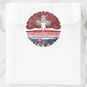 Slowakei Schweizer Baum Wurzel Ronde Sticker (Tas)
