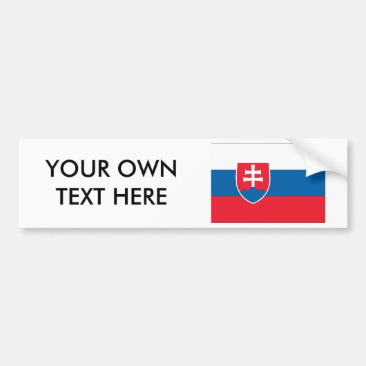 Slowakije Bumpersticker (Voorkant)