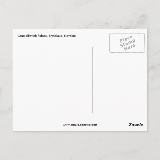 slowakije : de tsjechische republiek briefkaart (Achterkant)
