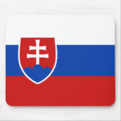 Slowakije Flag Mousepad Muismat (Voorkant)