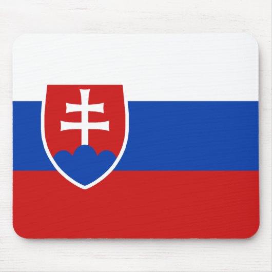 Slowakije Flag Mousepad Muismat (Voorkant)