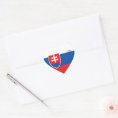 Slowakije Flag Splendid Patriotic Hart Sticker (Envelop)
