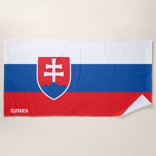 Slowakije Flag Splendid Patriotic Strandlaken (Voorkant)