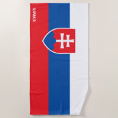 Slowakije Flag Splendid Patriotic Strandlaken (Voorkant)