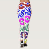 slowakije folk patroon motief traditioneel etnisch leggings (Achterkant)