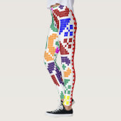 slowakije folk patroon motief traditioneel etnisch leggings (Links)