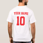 Slowakije Gepersonaliseerde Nationale Team Jersey T-shirt (Achterkant)