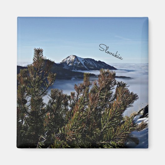 Slowakije in de winter magneet (Voorkant)
