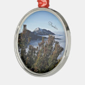 Slowakije in de winter metalen ornament (Links)