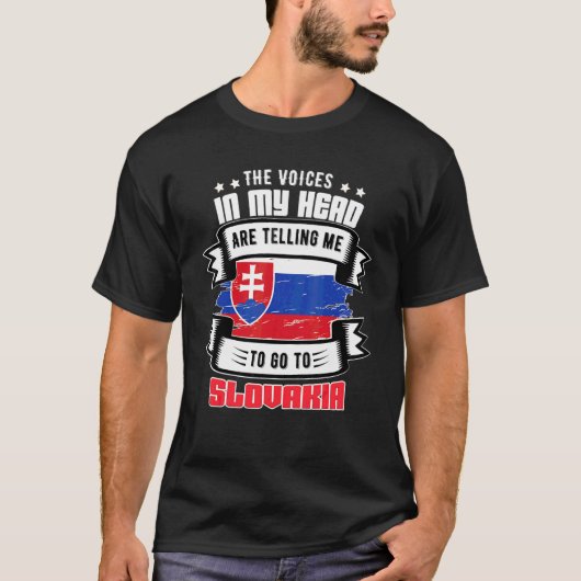 Slowakije in mijn hoofd t-shirt (Voorkant)