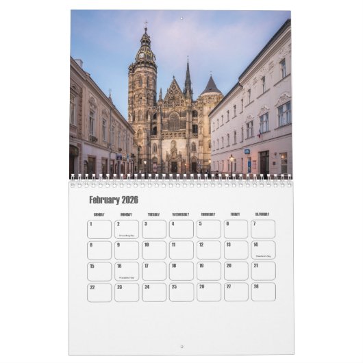 Slowakije Kalender (Feb 2026)