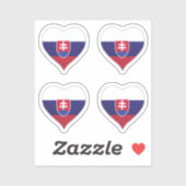 Slowakije liefde vlag trots hart sticker (Vel)