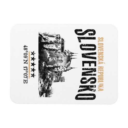 Slowakije Magneet (Horizontaal)