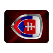 Slowakije Metallic Emblem Magneet (Horizontaal)