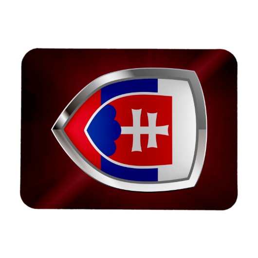Slowakije Metallic Emblem Magneet (Horizontaal)