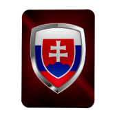 Slowakije Metallic Emblem Magneet (Verticaal)