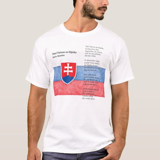 Slowakije - Nad Tatrou sa blýska T-shirt (Voorkant)
