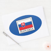 Slowakije Ovale Sticker (Envelop)