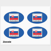 Slowakije Ovale Sticker (Vel)