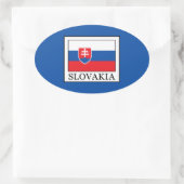 Slowakije Ovale Sticker (Tas)
