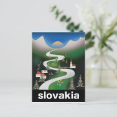 Slowakije reisposter briefkaart (Staand voorkant)