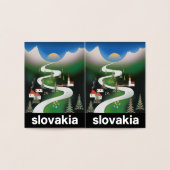 Slowakije reisposter folie kaarten (Binnen)