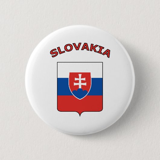 Slowakije Ronde Button 5,7 Cm (Voorkant)