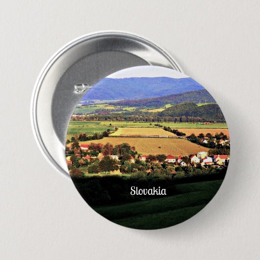 Slowakije Ronde Button 7,6 Cm (Voorkant /achterkant)