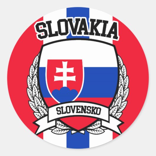 Slowakije Ronde Sticker (Voorkant)