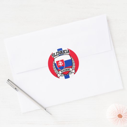 Slowakije Ronde Sticker (Envelop)