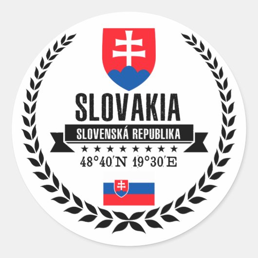 Slowakije Ronde Sticker (Voorkant)